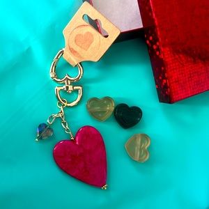 Heart to heart keychain